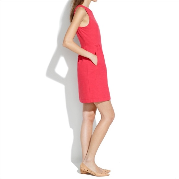 Madewell Keynote Ponte Red Fit and Flare sleeveless Dress in size Small - Picture 8 of 8